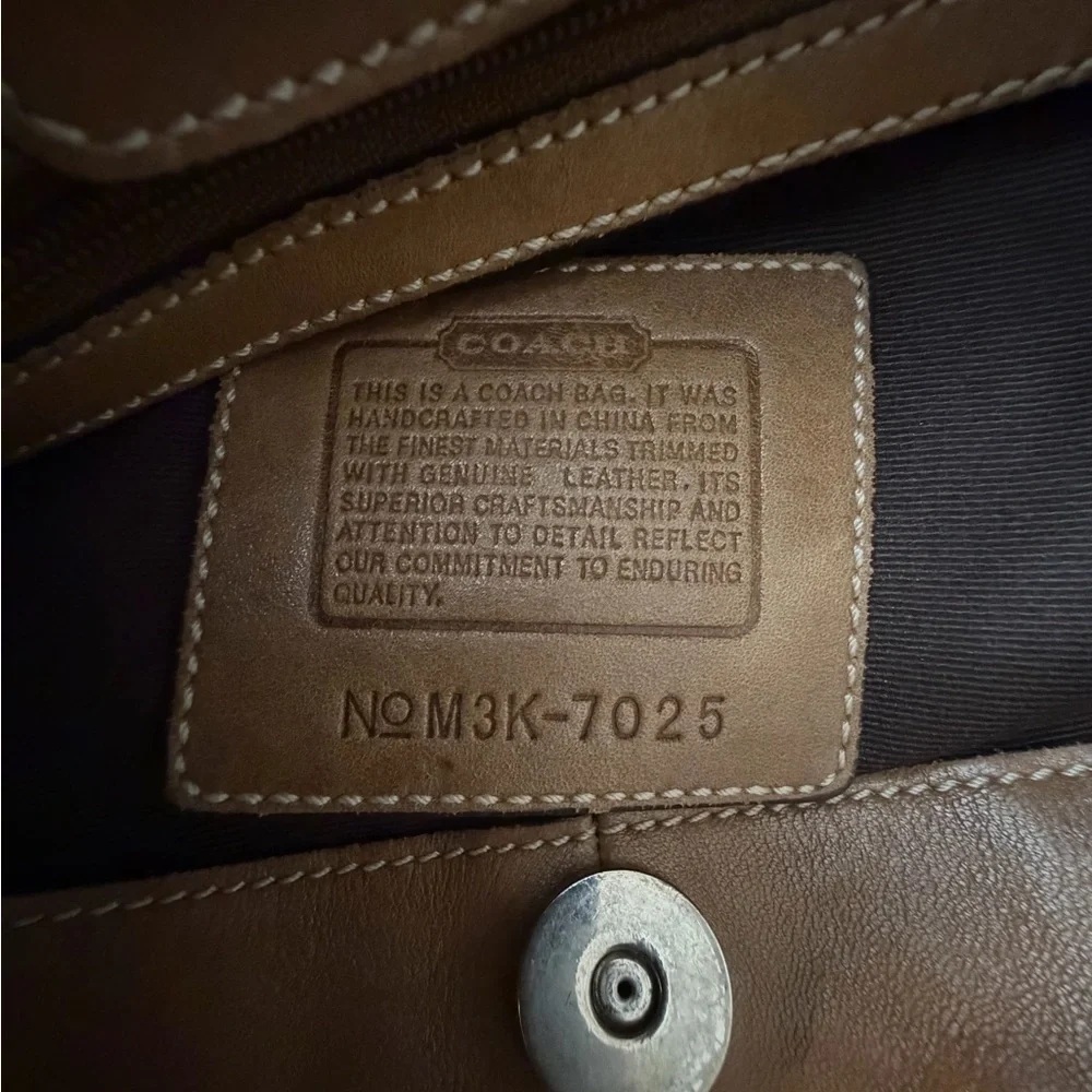 Coach Y2K Soho Mini-Signature Slim Hobo khaki doe brown #7025